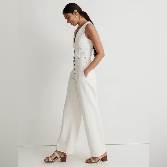 Madewell Superwide-Leg Jeans in Vintage Canvas: Button-Fly Edition - Picture 3 of 12